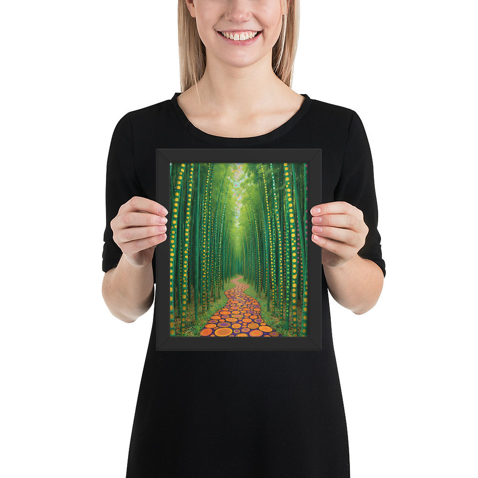 Thumbnail: Bamboo Forest Yayoi Inspired Art Print