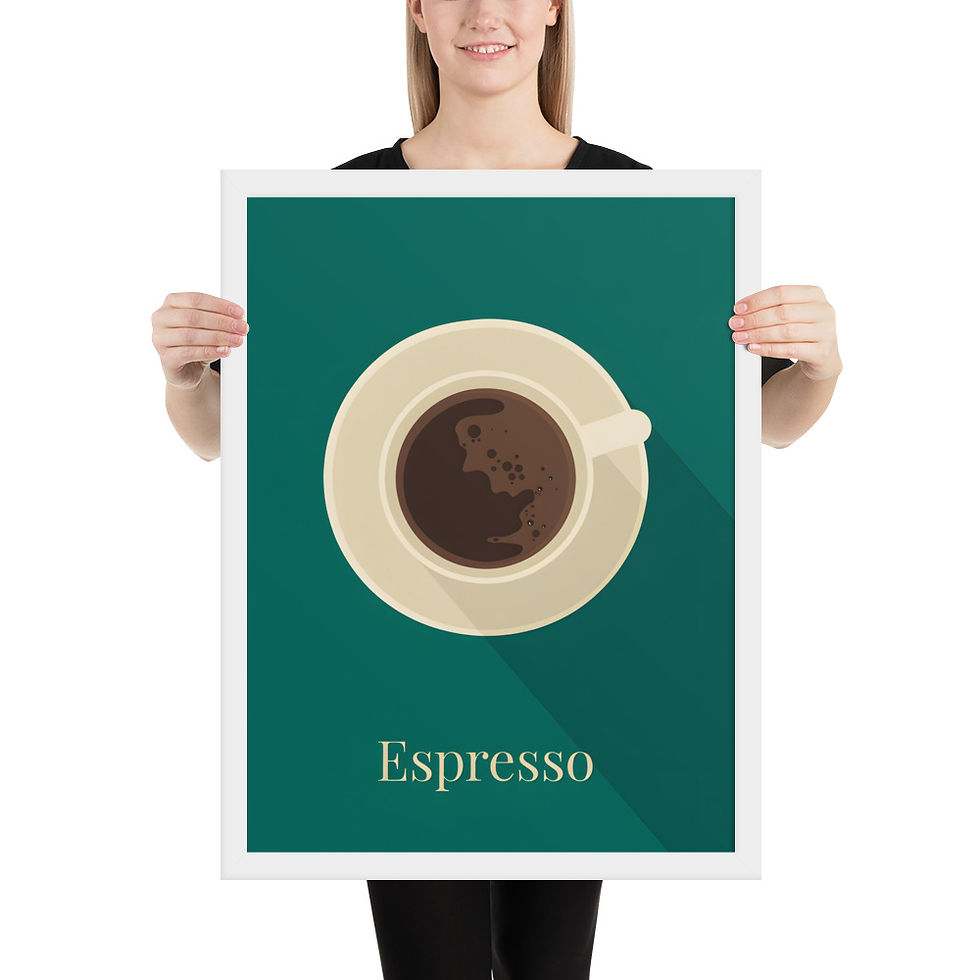 Thumbnail: Espresso in the Morning Framed Coffee Wall Art