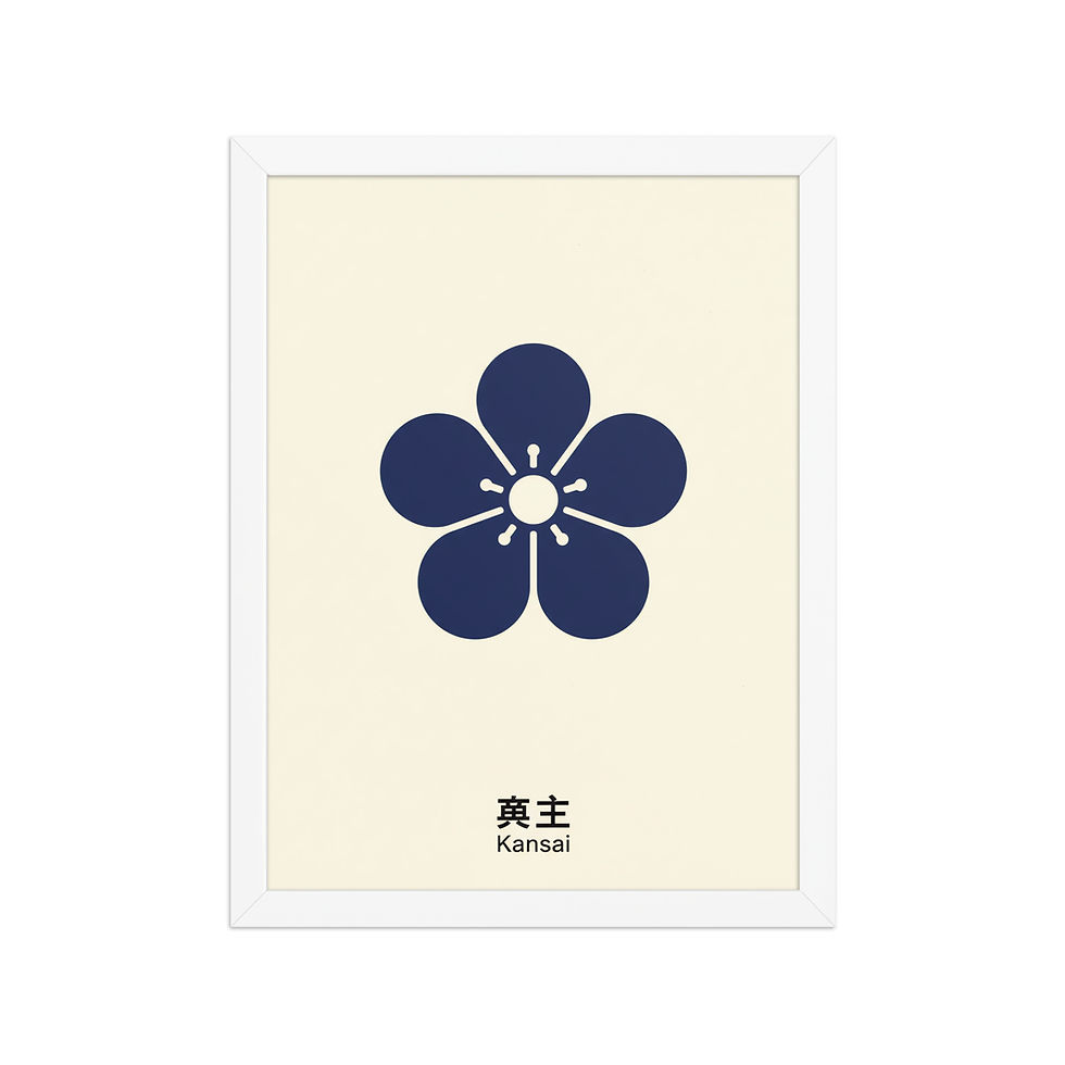 Thumbnail: Kansai Minimalist Japanese Region Poster