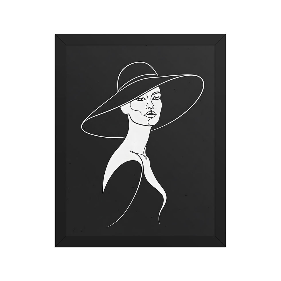 Thumbnail: Ascot Hat Gashion Art Print