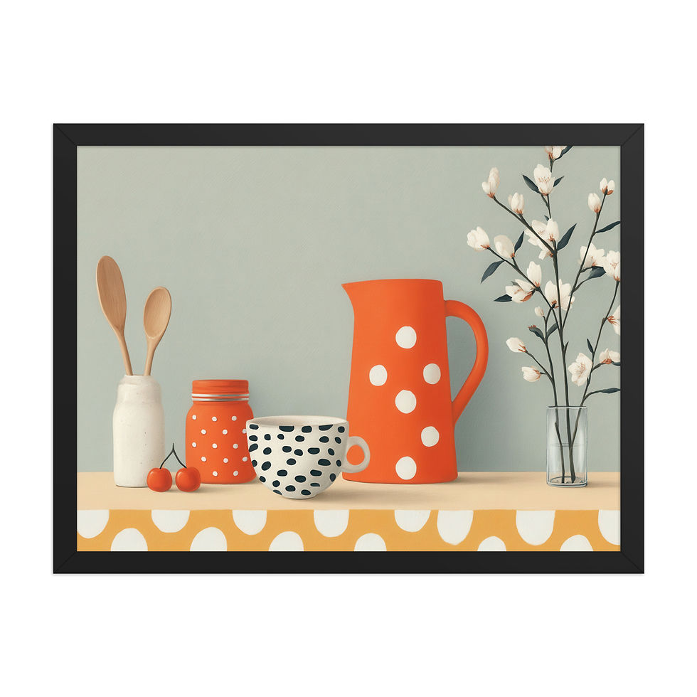 Thumbnail: Kitchen Gouache Inspired Art Print 