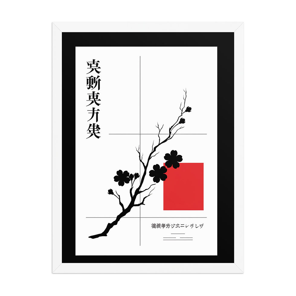 Thumbnail: Clean and Minimalist Blossom Branch Graphic Art