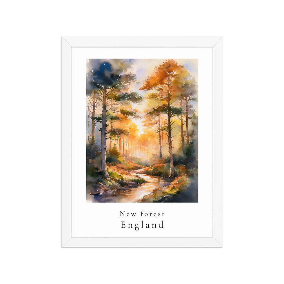 Thumbnail: New Forest British Isles Travel Poster