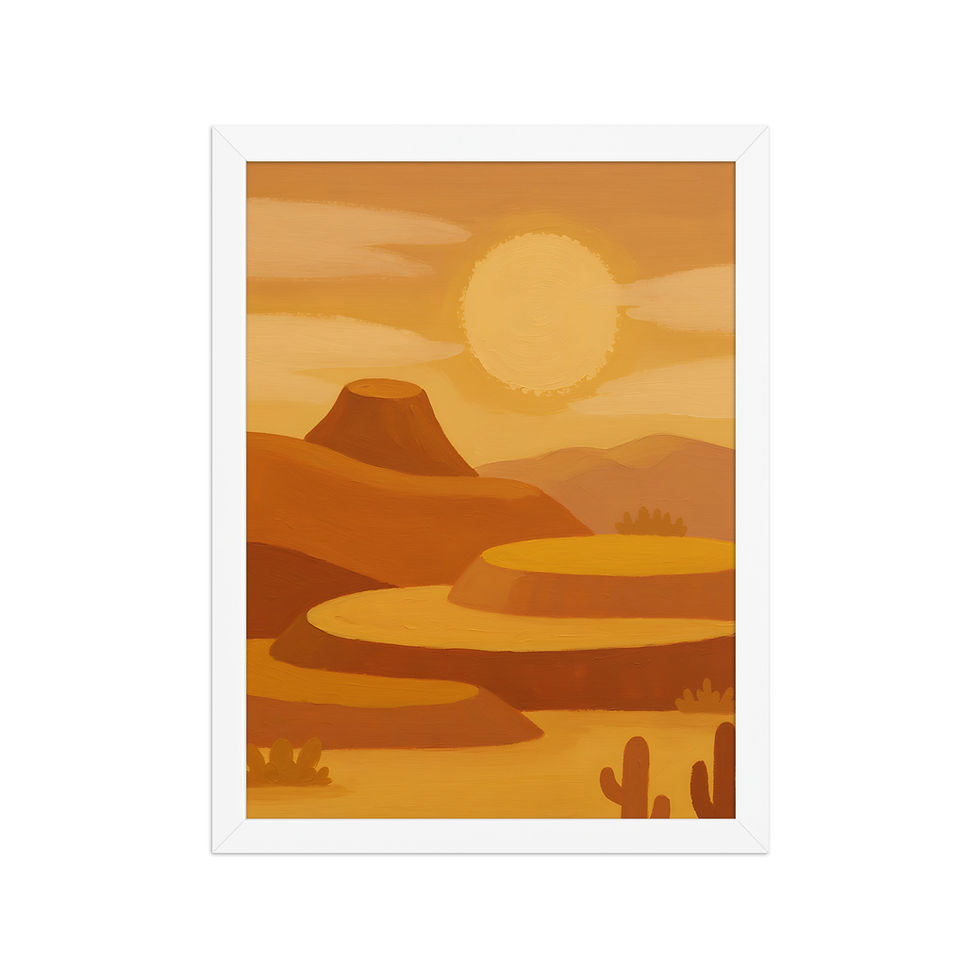 Thumbnail: Layered Desert Abstract Art Print