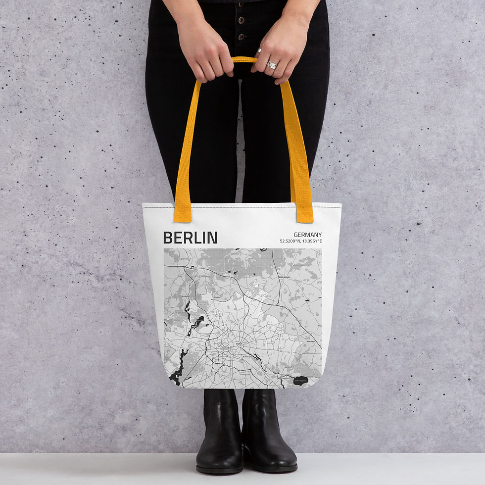 Thumbnail: Berlin City Map Tote bag