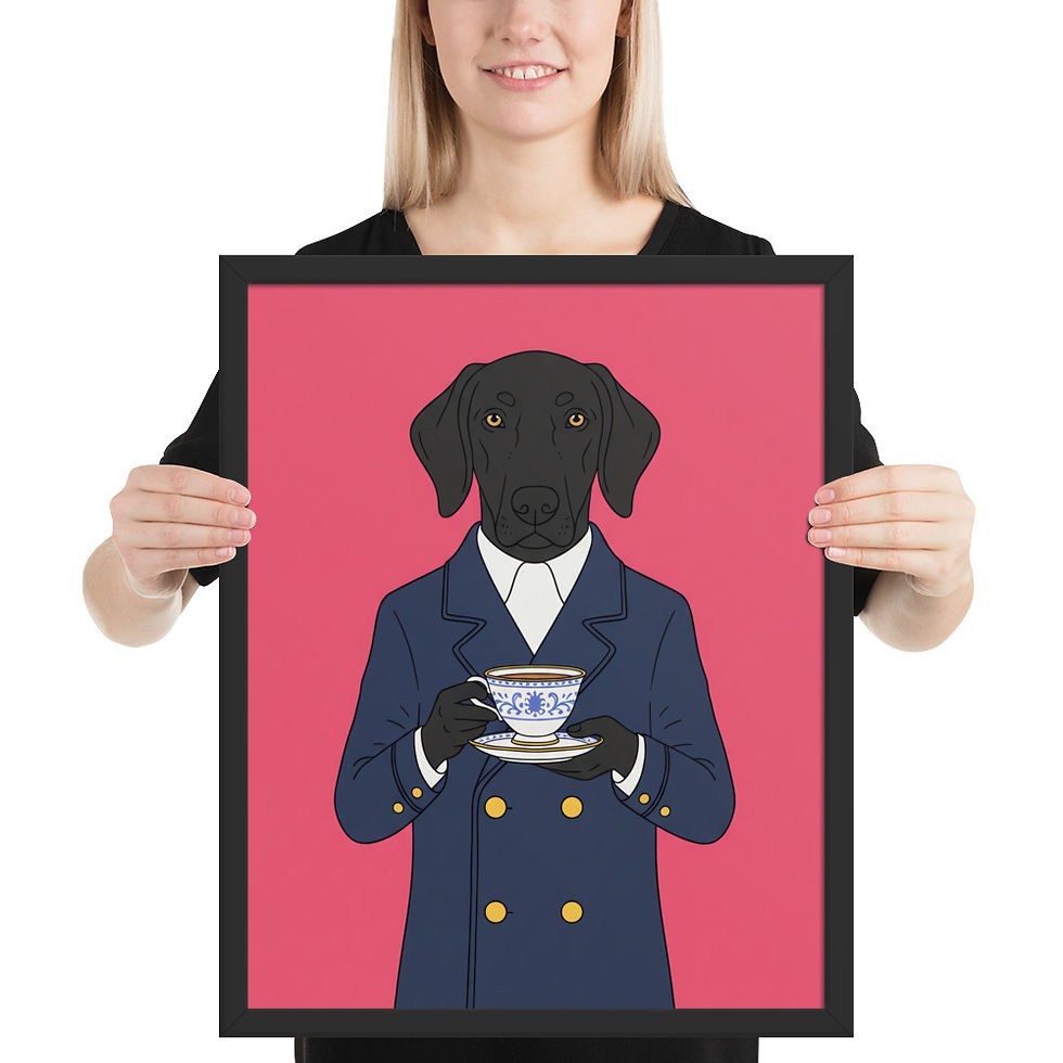 Thumbnail: Dapper Dog Quirky Animal Print