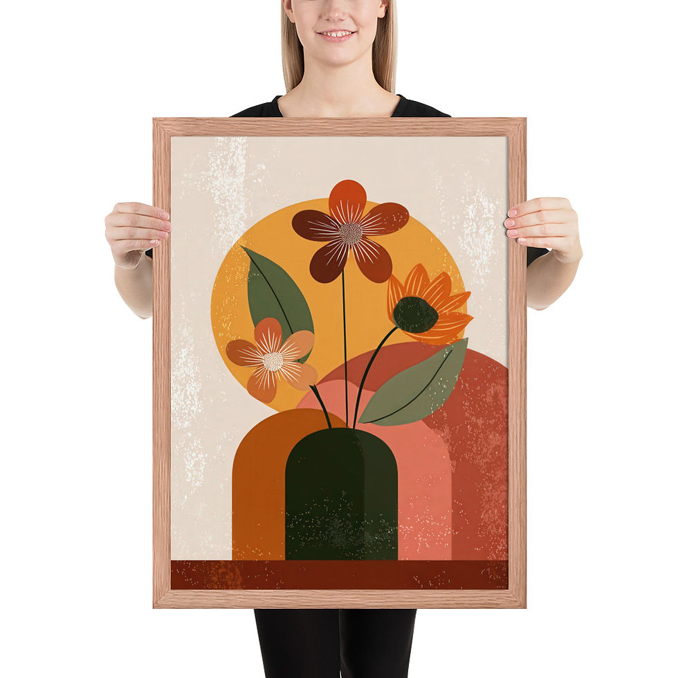 Thumbnail: Framed Botanical Boho Art – Nature Wall Decor