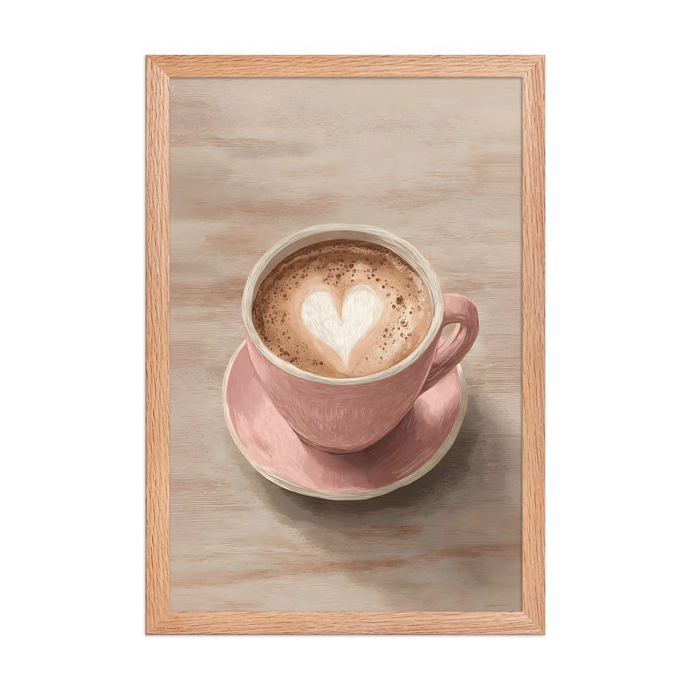 Thumbnail: Coffee Cup Eclectic Style Framed Wall Art