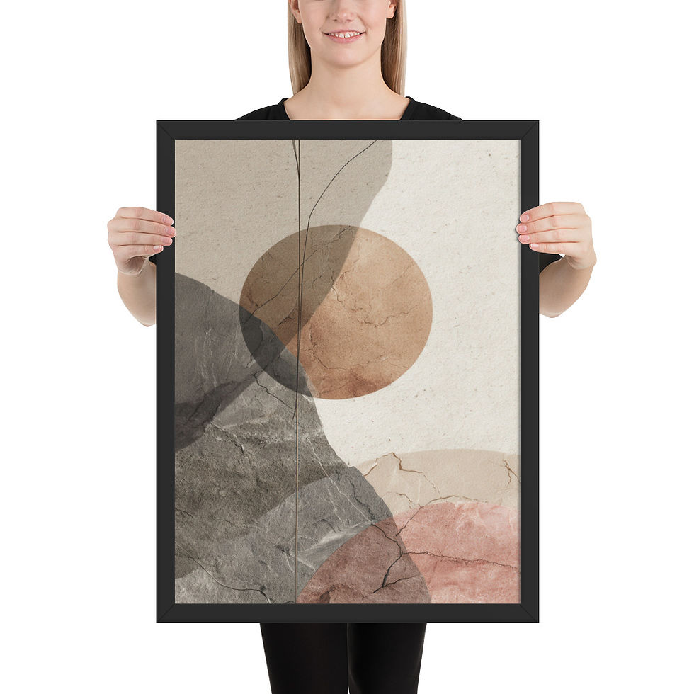Thumbnail: Framed Dreamy Boho Art – Soft and Serene Decor