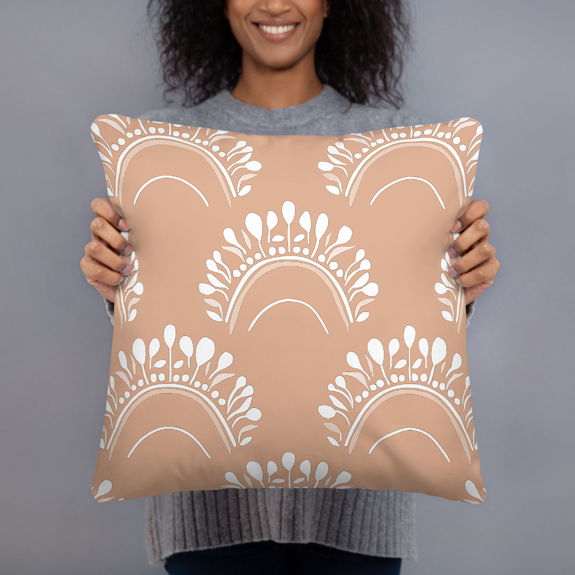 Beige Pattern Cushion