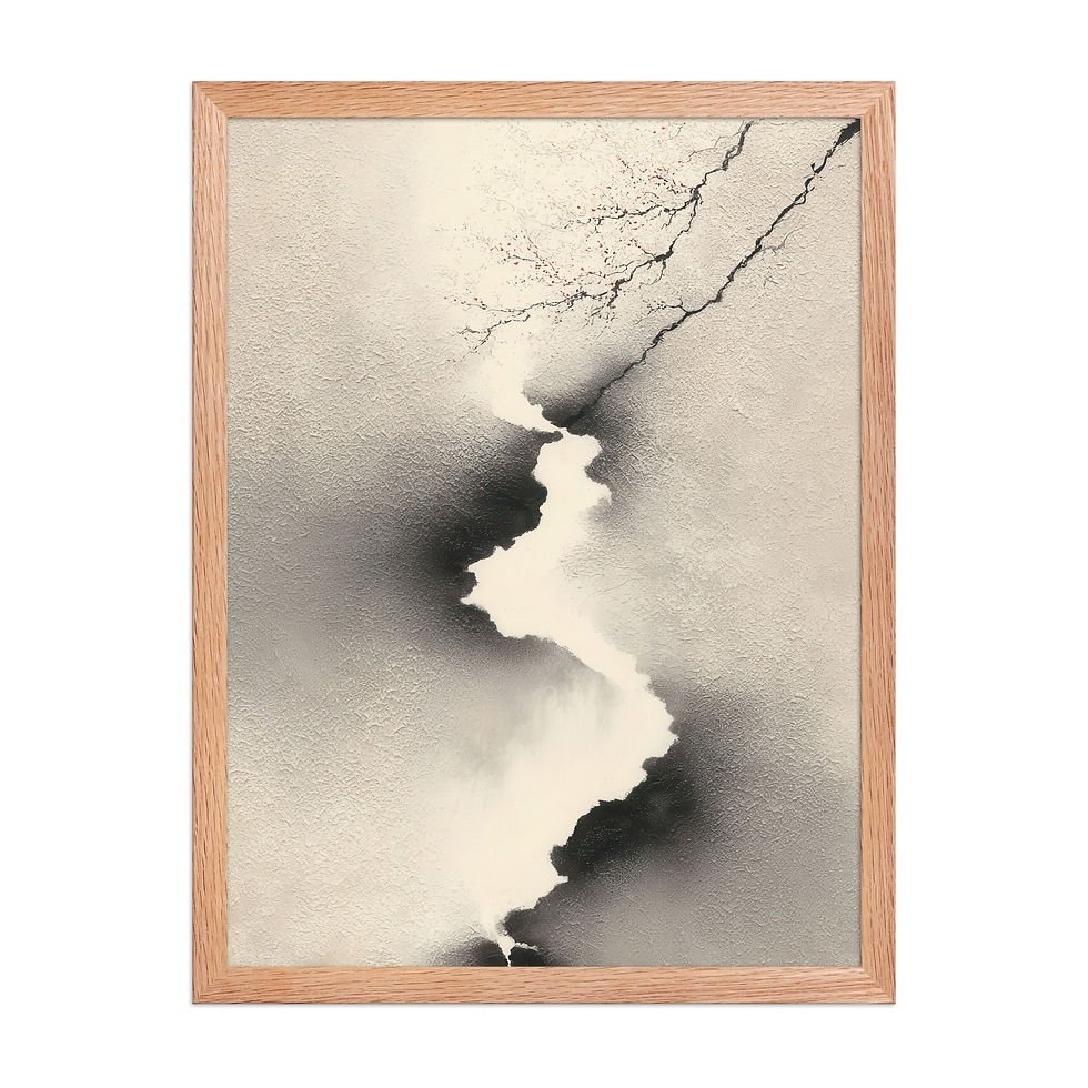 Thumbnail: Japandi Sumei-e Japanese Ink Inspired Print