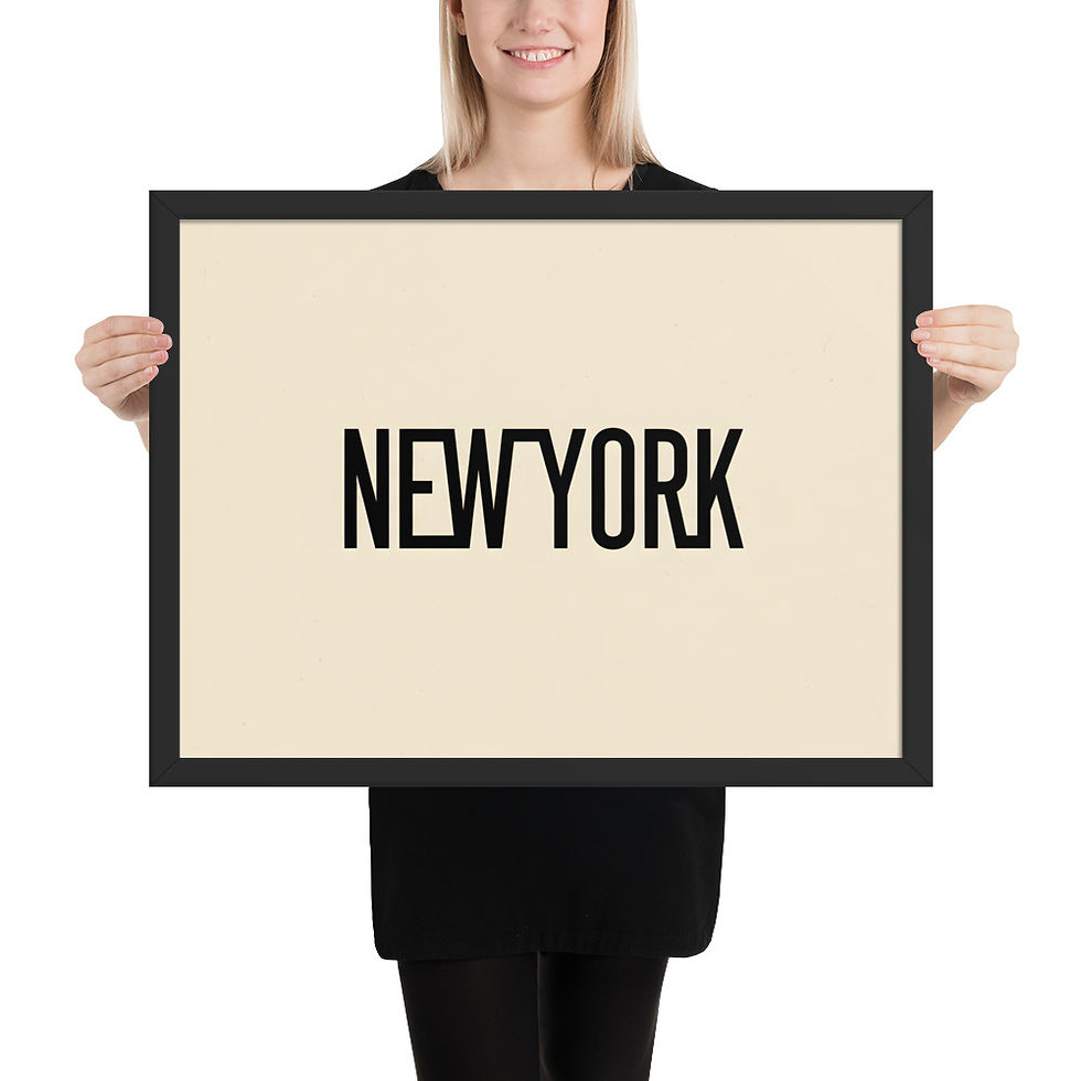 Thumbnail: Need York New York Typographic Poster