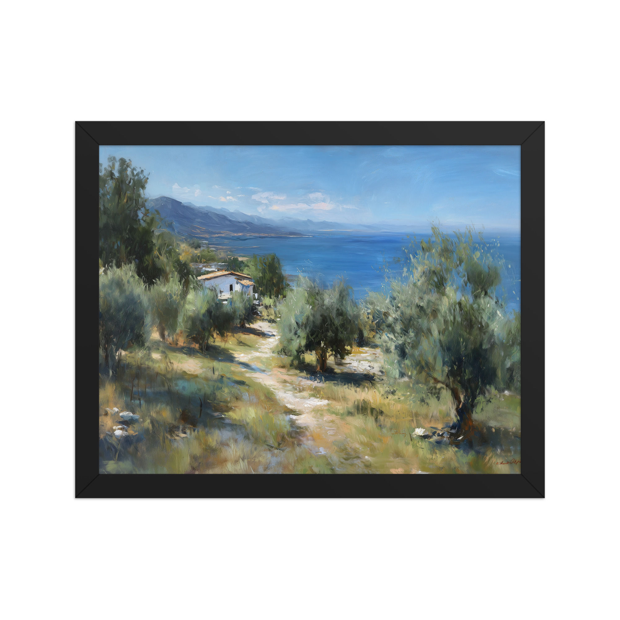 Mediterranean Bliss — Vintage Coastal Landscape