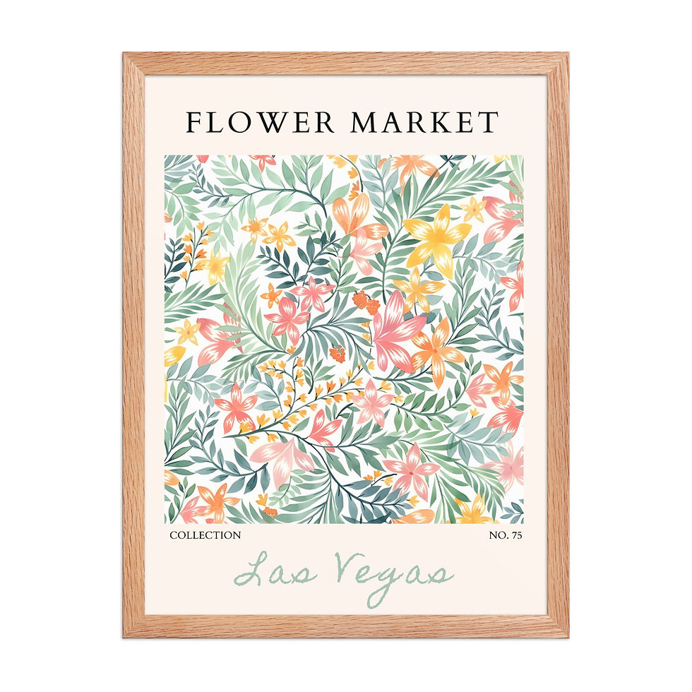 Thumbnail: Las Vegas | Framed Botanical Wall Art: Nature Prints from Global Cities