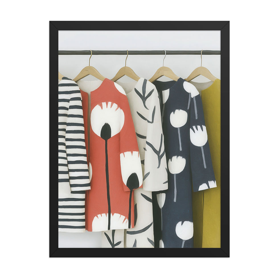 Thumbnail: Minimal Gouache Inspired  Art Print for the Bedroom