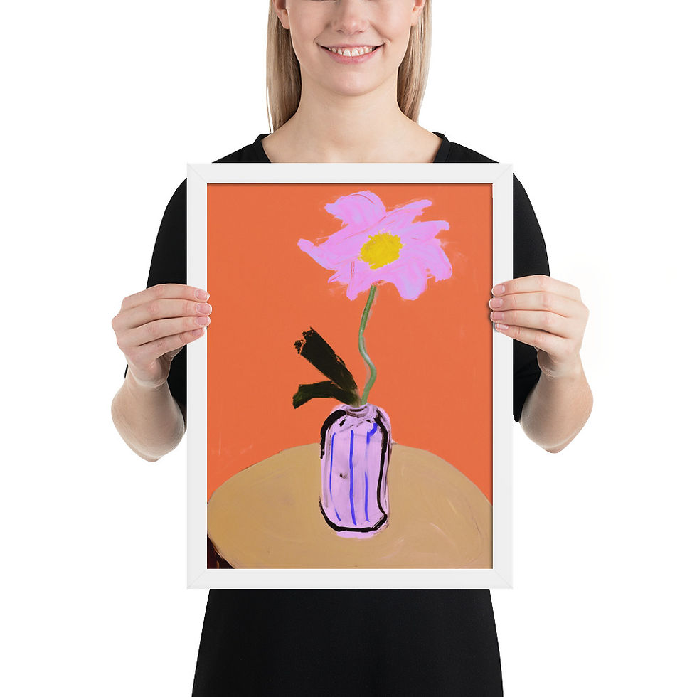 Thumbnail: Framed Colorful Abstract Art - Unique Eclectic Touch
