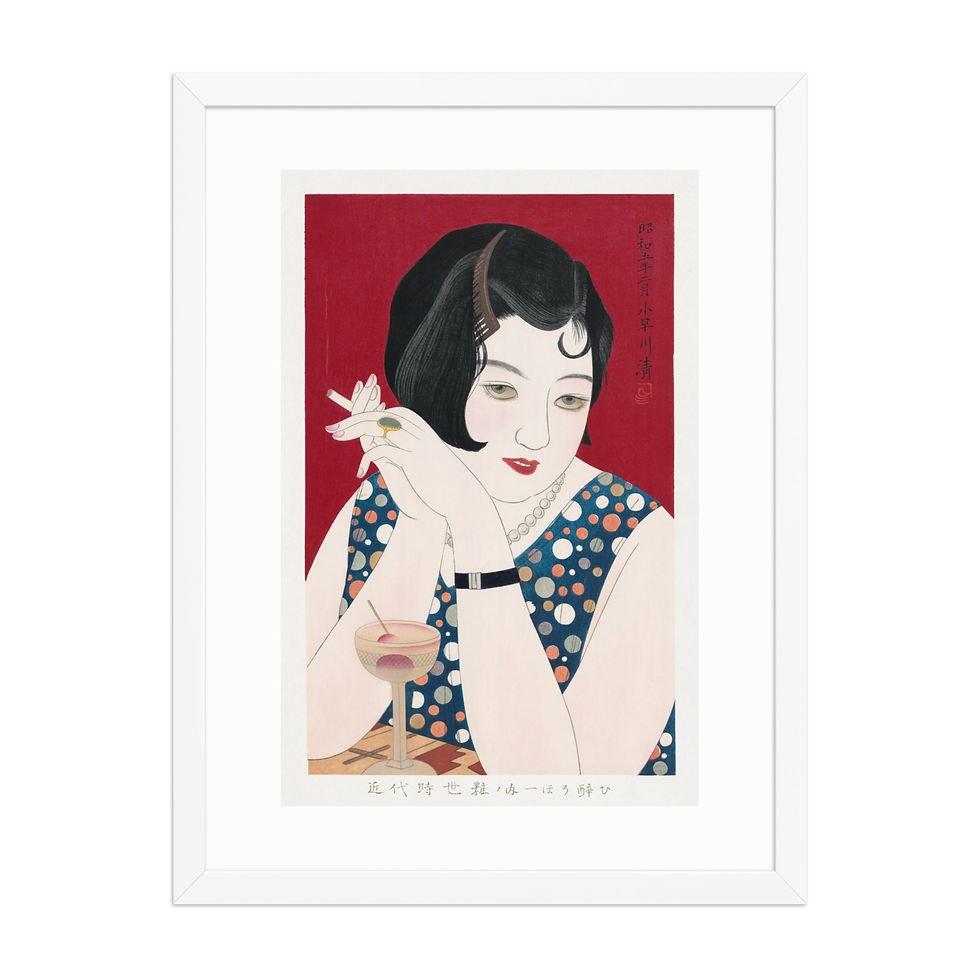 Thumbnail: Modern-woman-(1930)-Japanese-Ukiyo-e-art-by-Kobayakawa-Kiyoshi