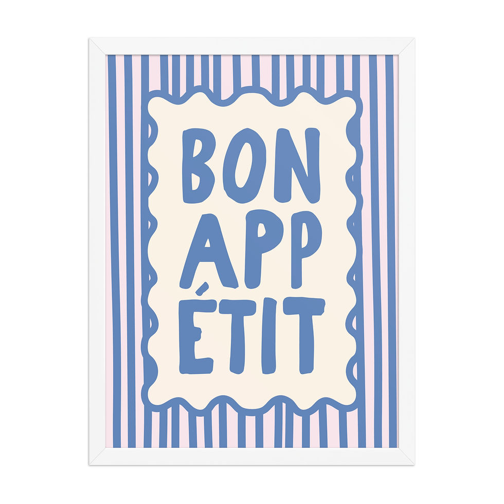 Thumbnail: Bon Appetit Framed wall Art for kitchen