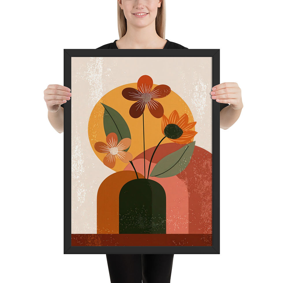 Thumbnail: Framed Botanical Boho Art – Nature Wall Decor