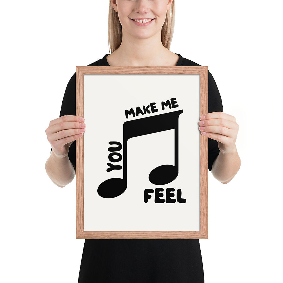 Thumbnail: Music Note Art Print Bold