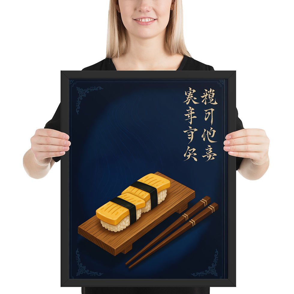 Thumbnail: Tamago Sushi Pair Wall Art
