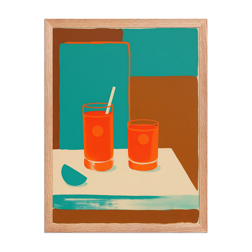 Thumbnail: Minimalist Cocktail Art Print