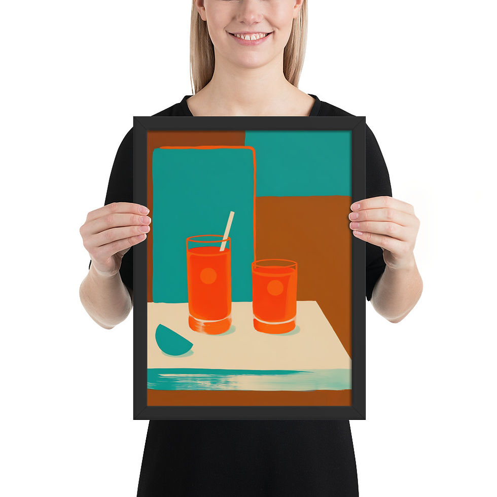 Thumbnail: Minimalist Cocktail Art Print