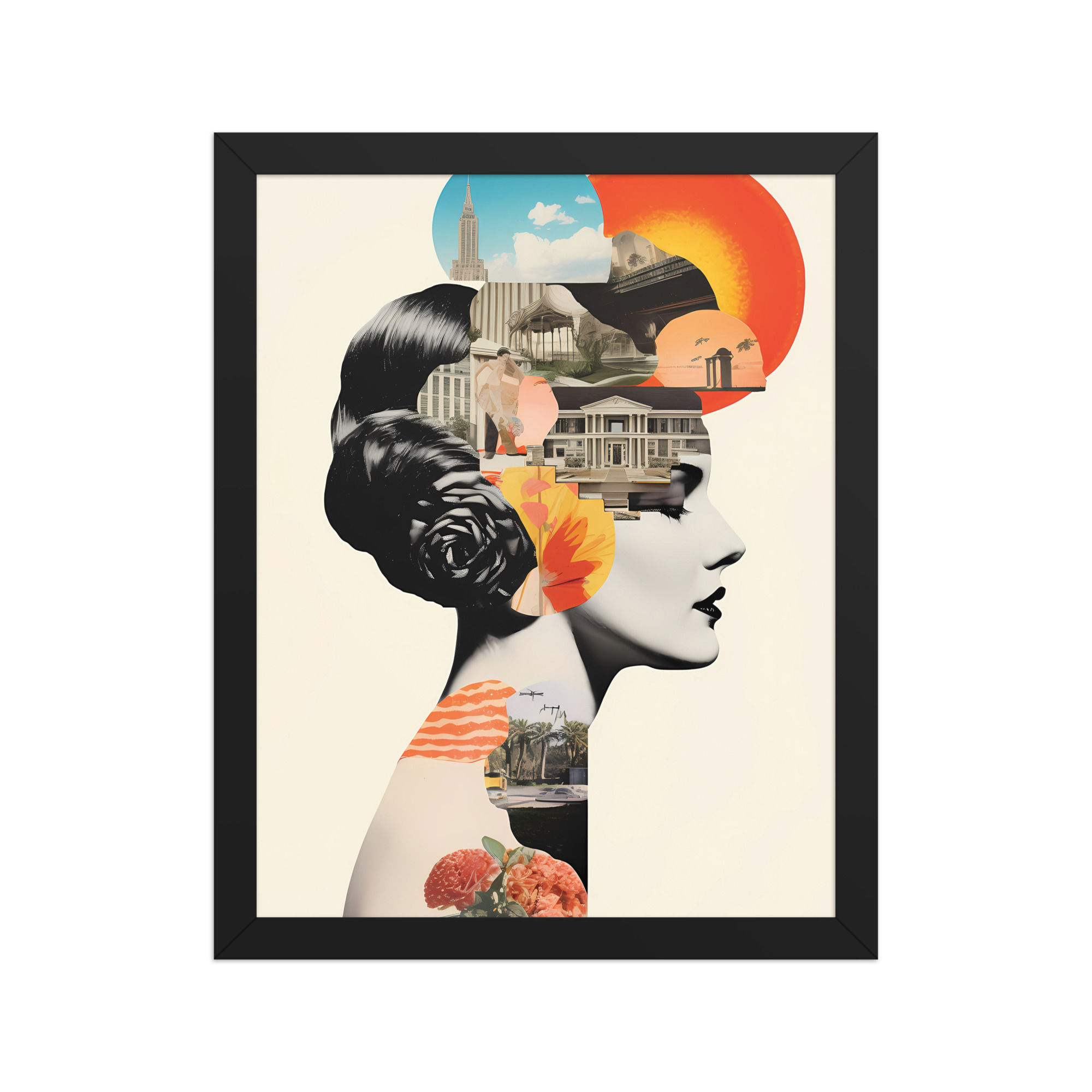 Abstract Paper Collage Wall Art