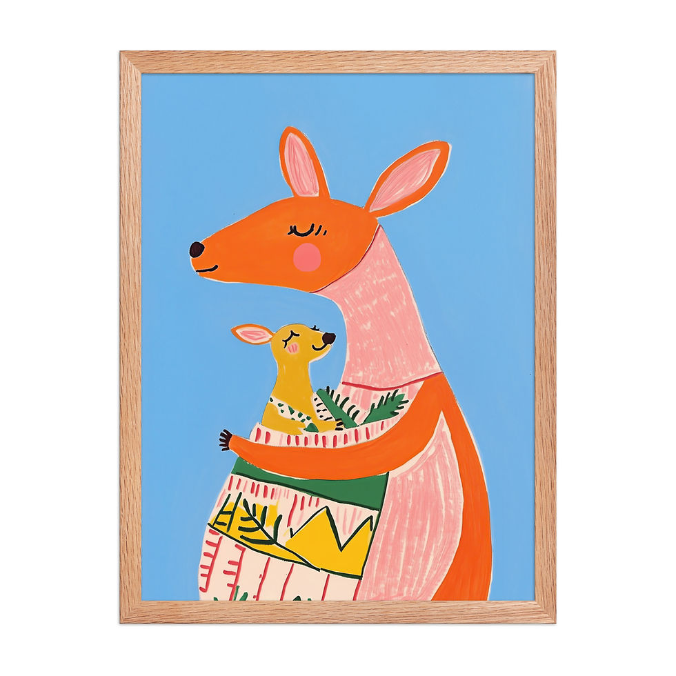 Thumbnail: Kangaroo | Children's Bedroom | Nursery Wall Art