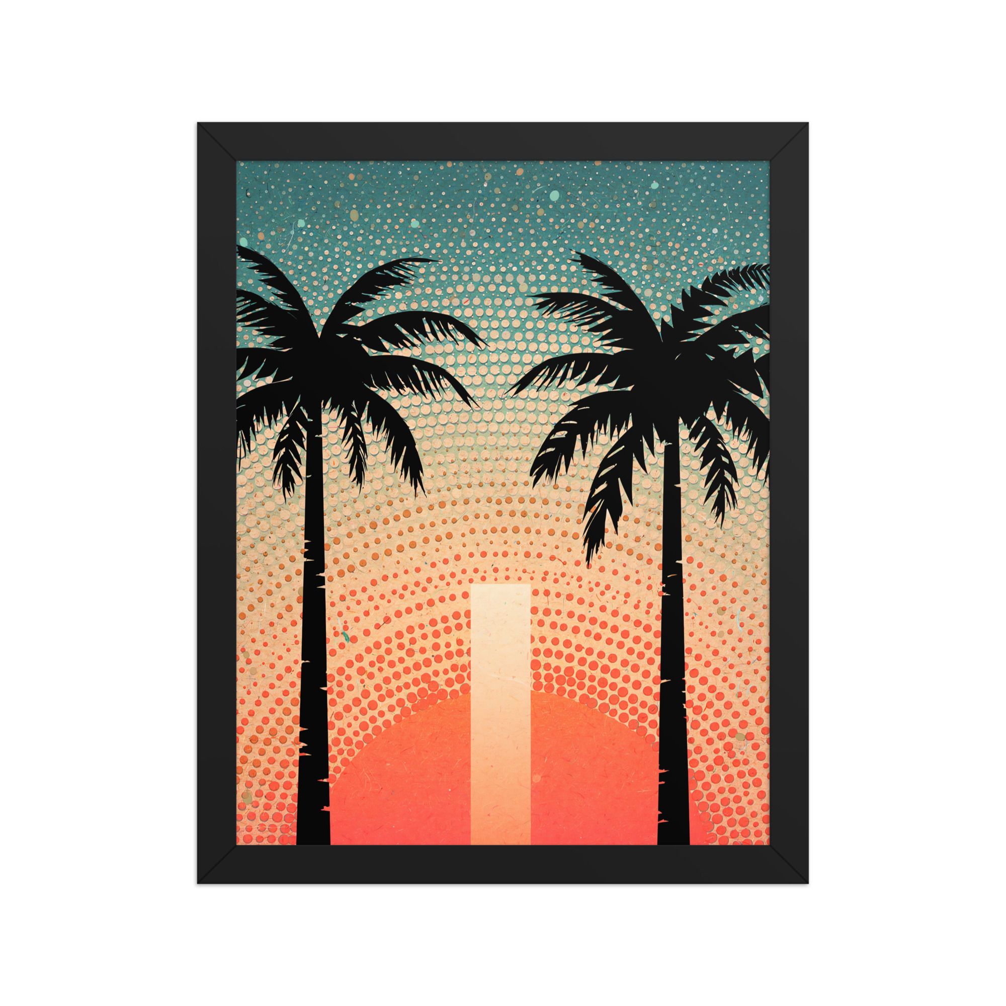 Sunset Palm Alley Art Print