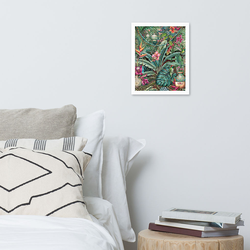 Thumbnail: Tropical Botanics Maximalist Art Print