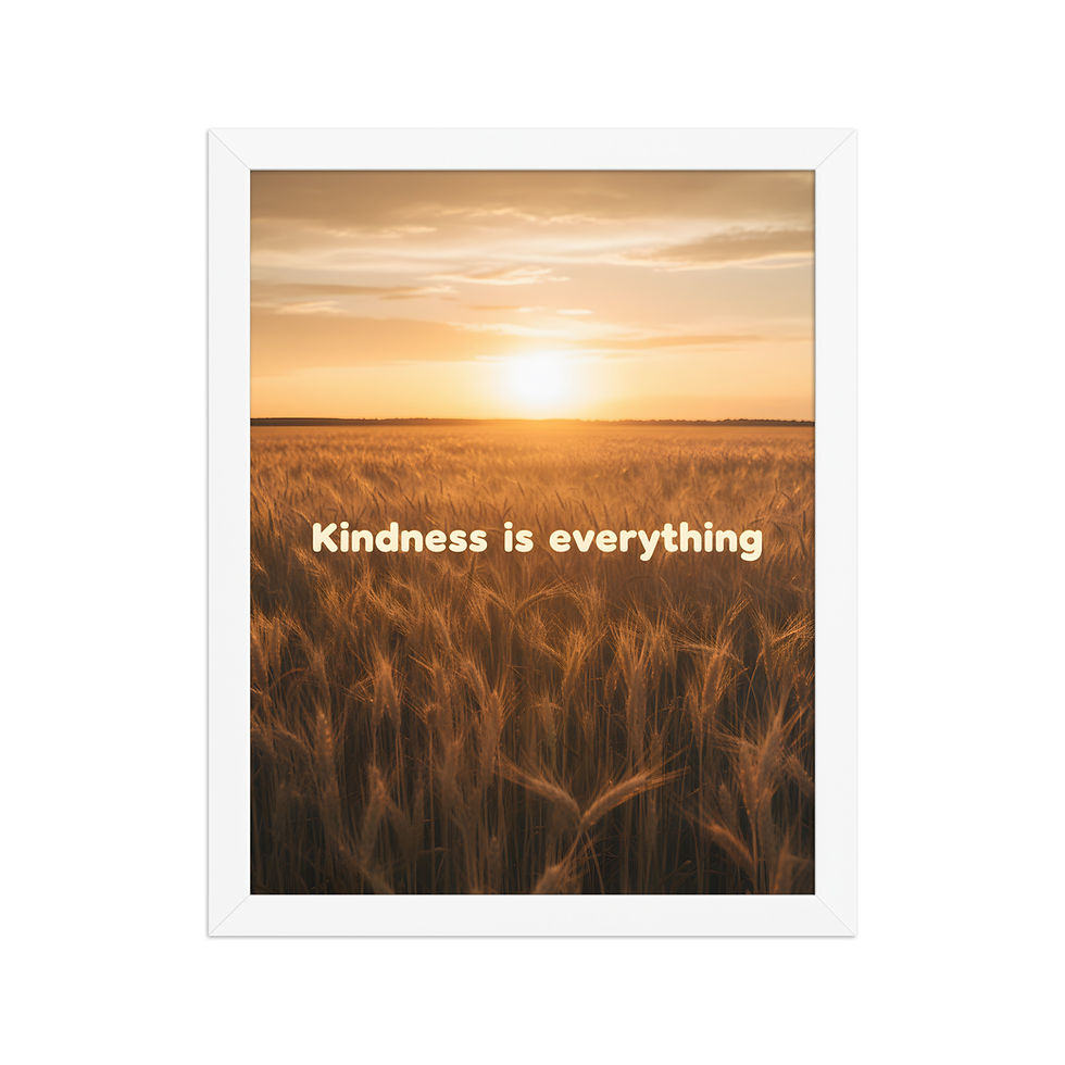 Thumbnail: Kindness is Everything Motivational Framed Wall Art