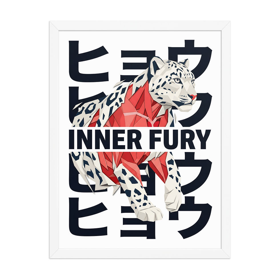 Thumbnail: Inner Fury Typographic Empowering Unique Mega Art