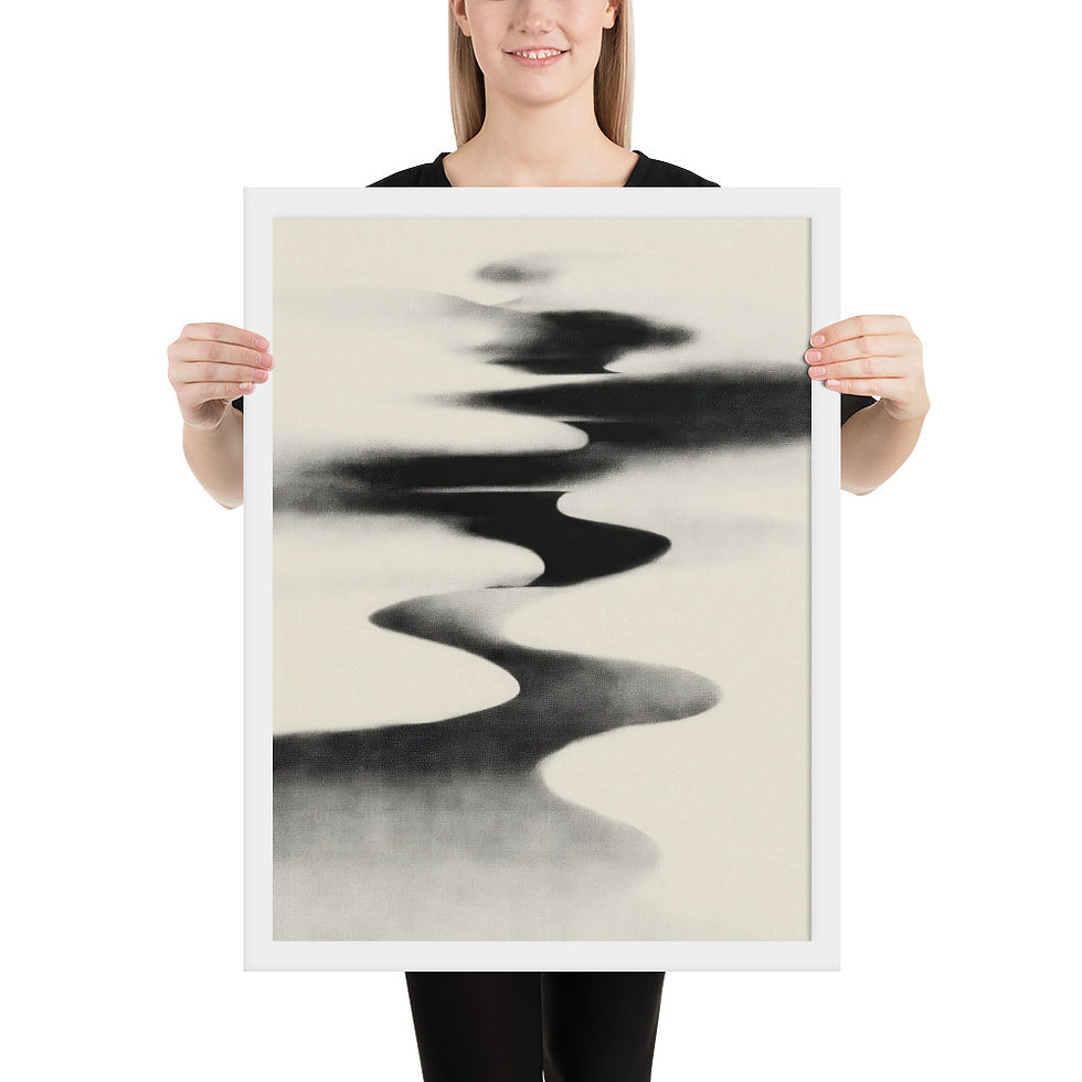Thumbnail: Japandi Sumei-e Japanese Ink Inspired Print