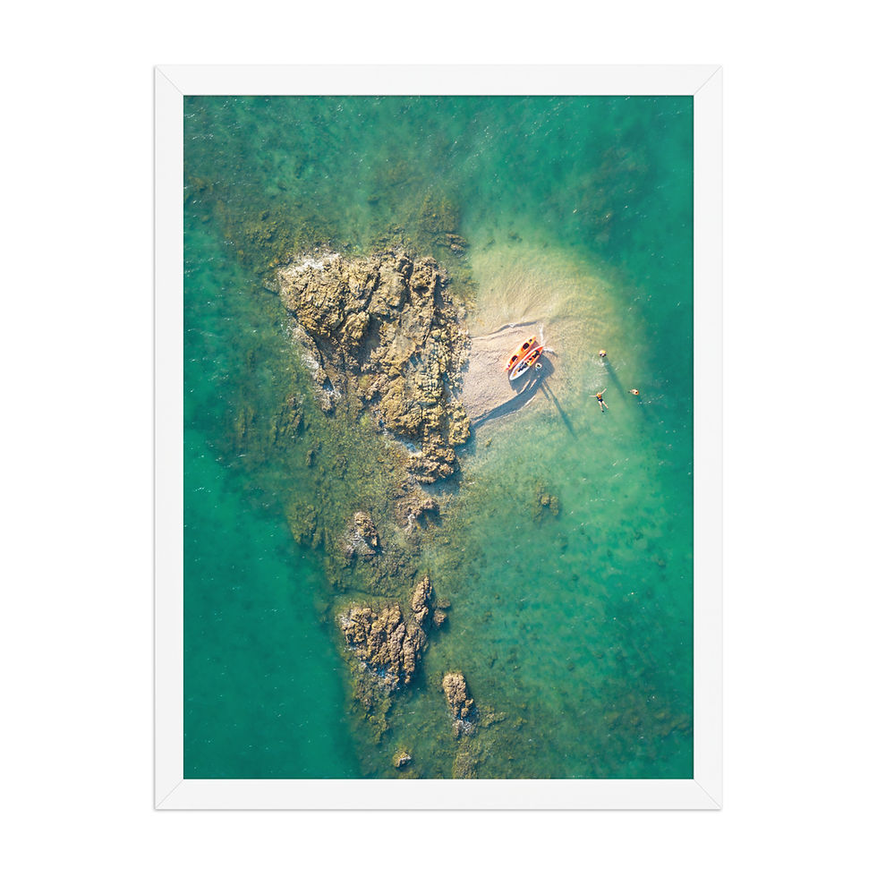 Thumbnail: Kayaking Framed Coastal Photography Print