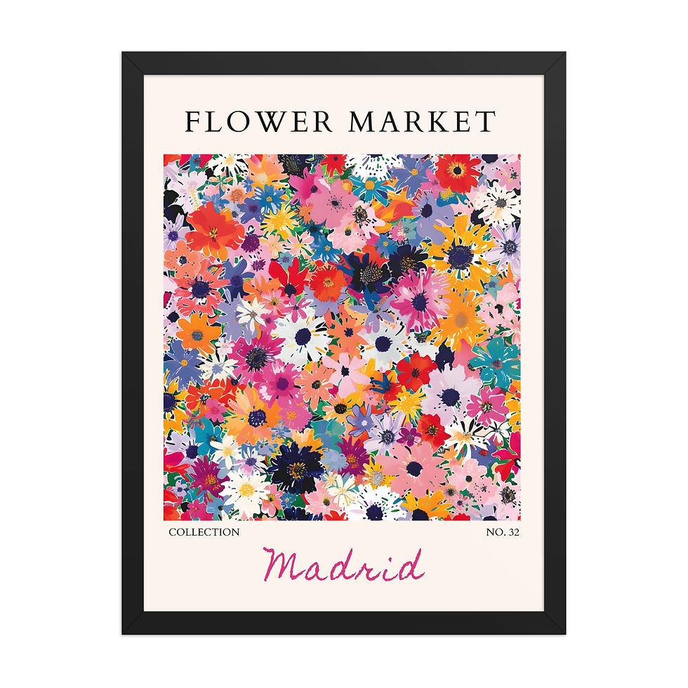 Thumbnail: Madrid | Framed Botanical Wall Art: Nature Prints from Global Cities