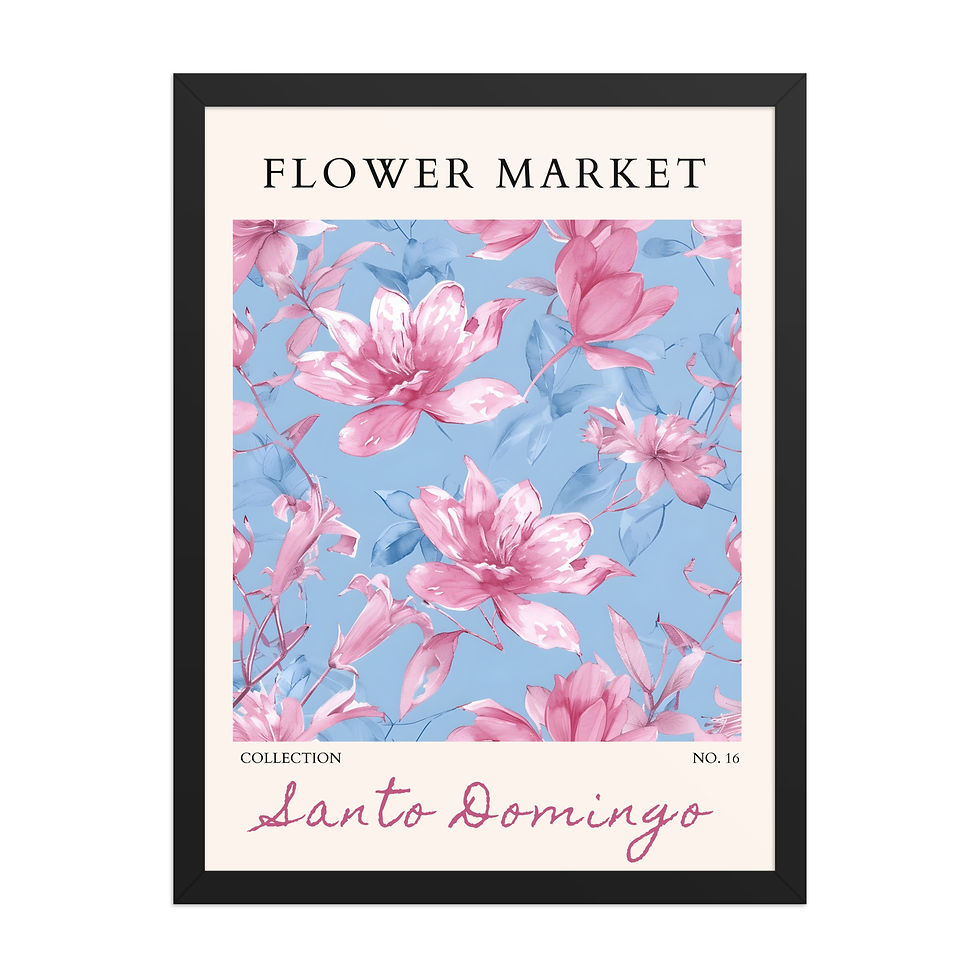 Thumbnail: Santo Domingo | Framed Botanical Wall Art: Nature Prints from Global Cities