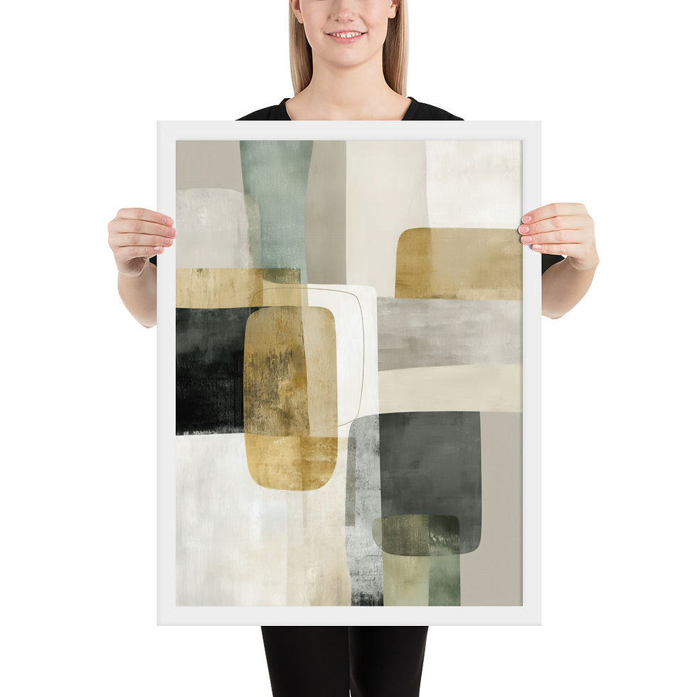 Thumbnail: Framed Dreamy Boho Art – Soft and Serene Decor