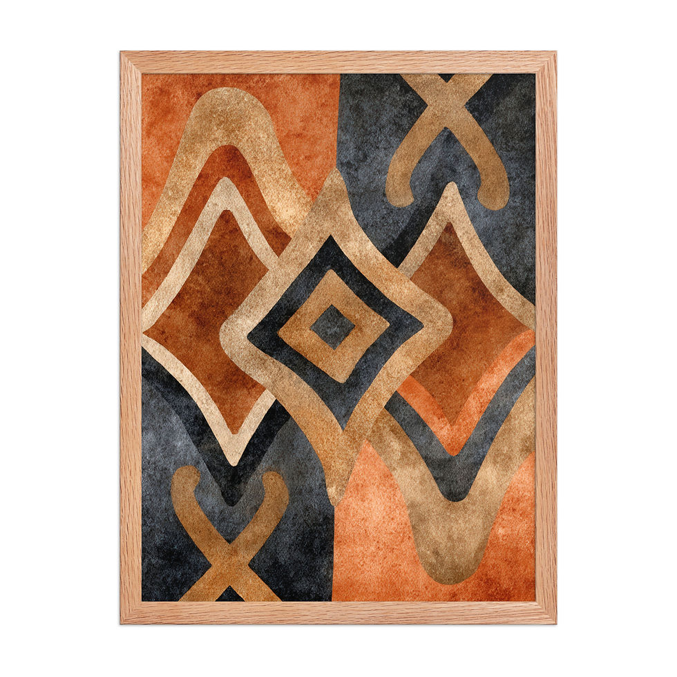 Thumbnail: Boho Wall Art Print – Framed Nature-Inspired Decor