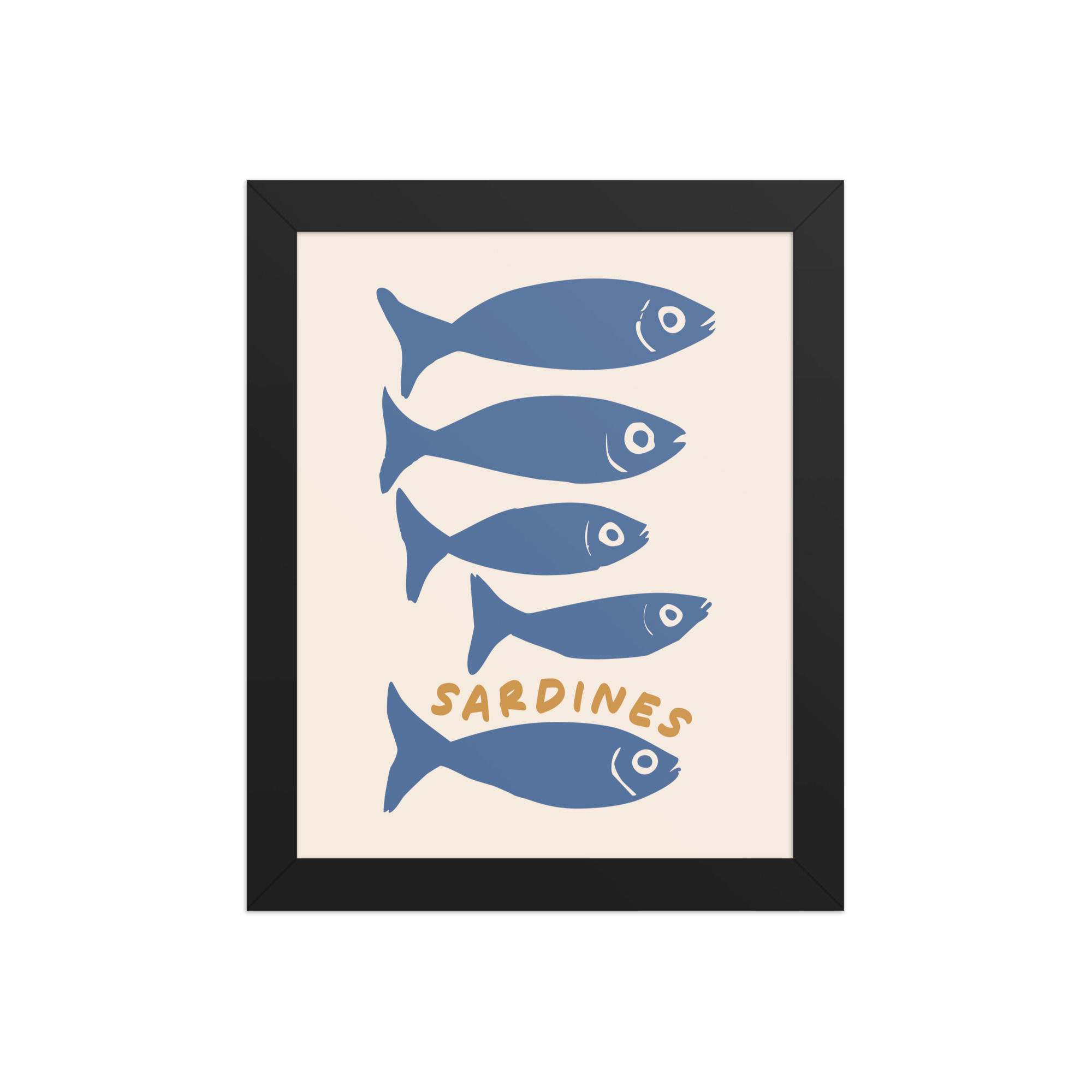 Sardines framed pop wall art