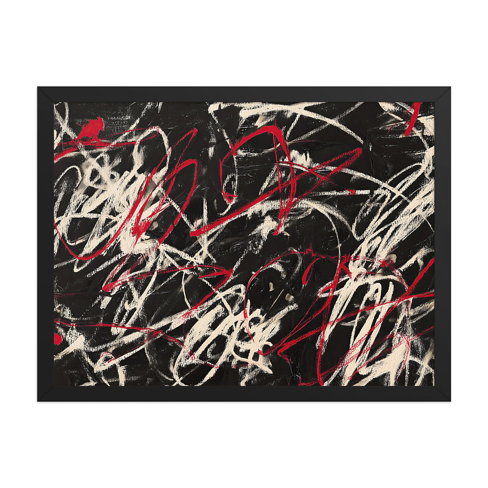 Thumbnail: Modern Abstract | Framed wall art | bold xiv