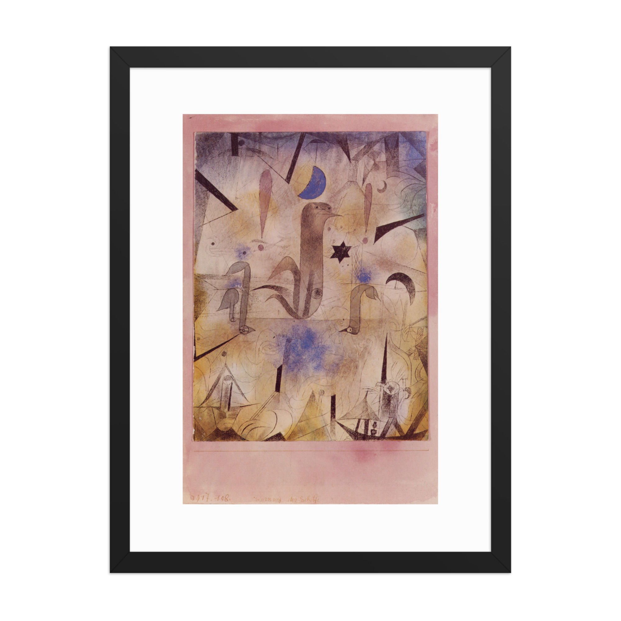 Paul Klee — Pastel Garden Study (Framed)