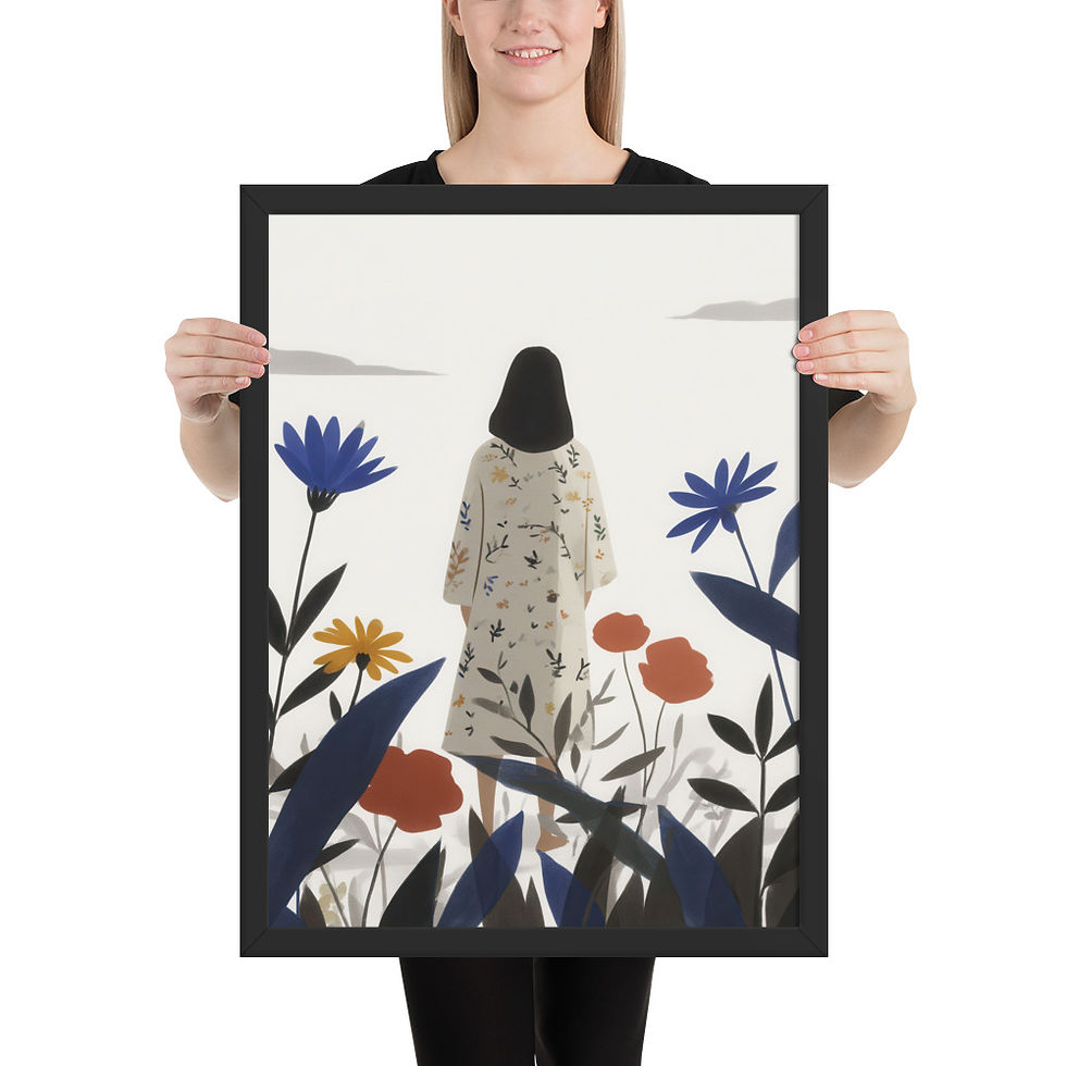 Thumbnail: Affordable Framed Gouache Art for Stylish Spaces