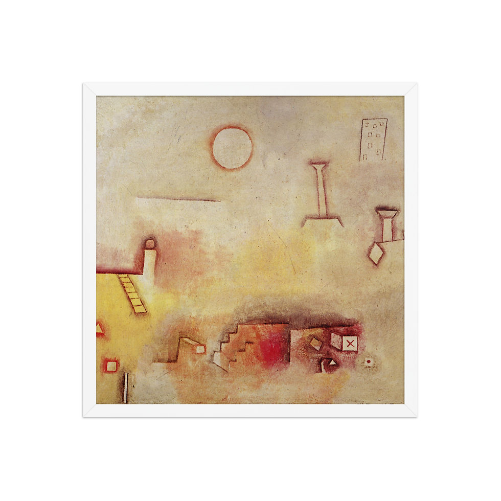 Thumbnail: Title: Paul Klee — Sunlit Composition (Framed)