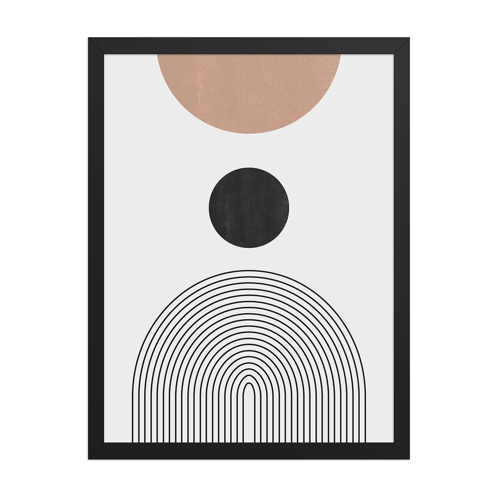 Thumbnail: Modern Boho Art: Sleek Wall Decor for a Welcoming Home Feel upside