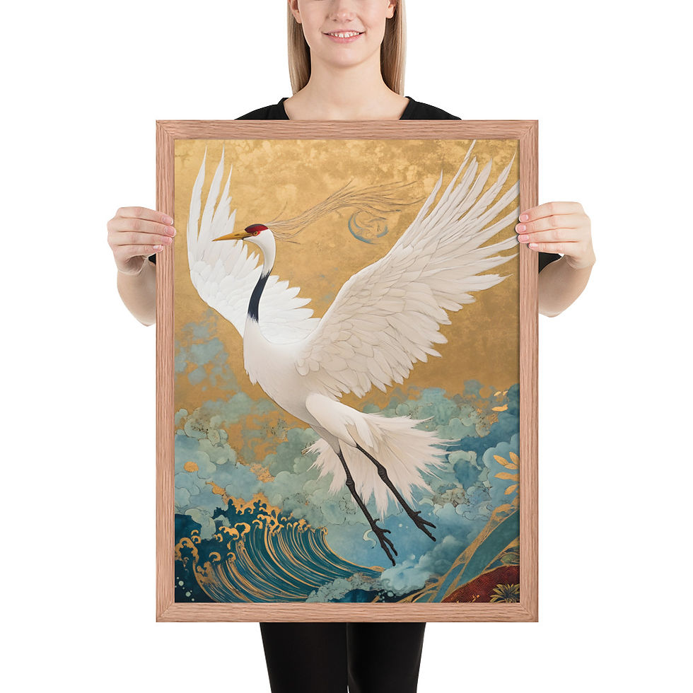 Thumbnail: Crane Zen Garden Print