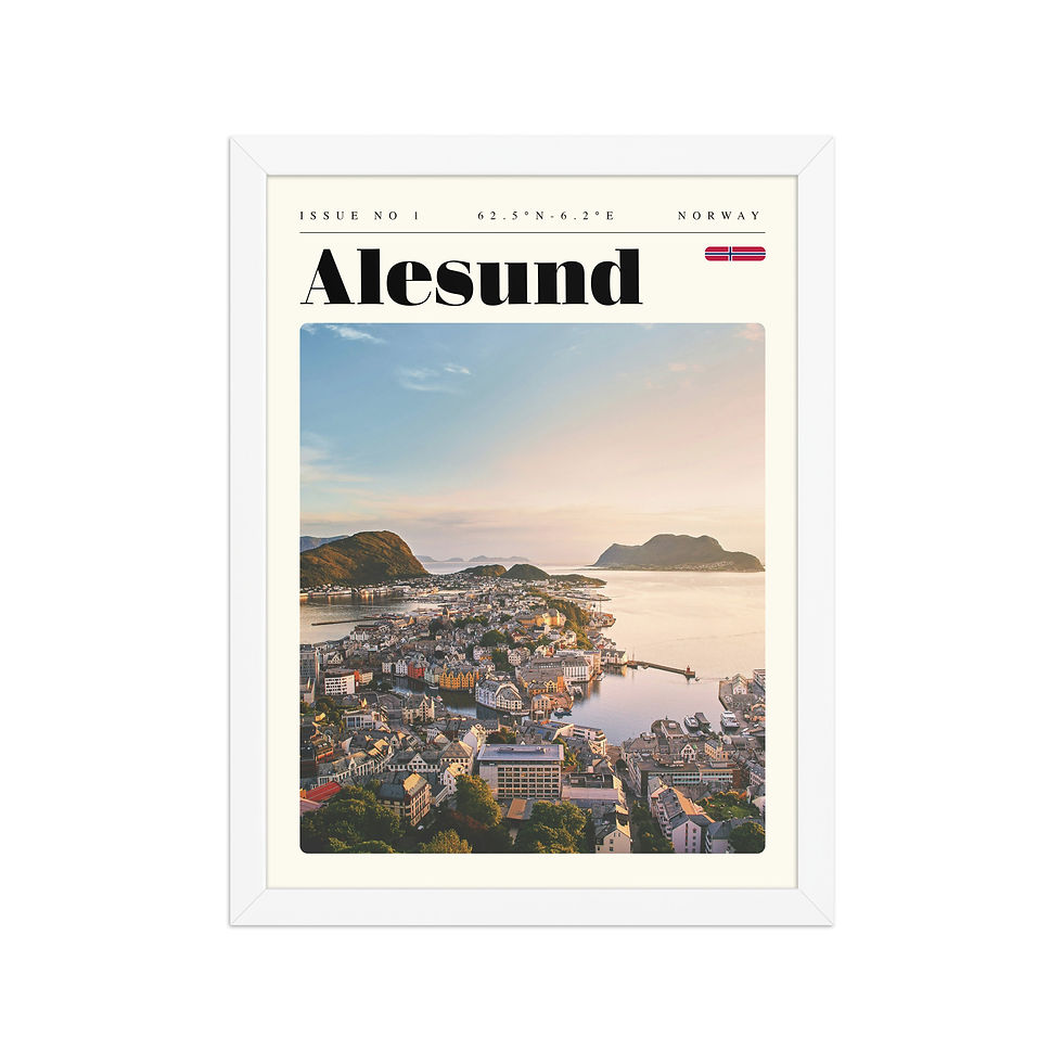 Thumbnail: Alesund | Framed Travel Posters: Iconic Art of Cities