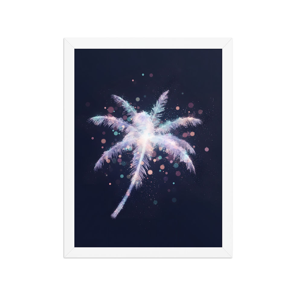 Thumbnail: Dissolving Abstract Palm Fronds Wall Art