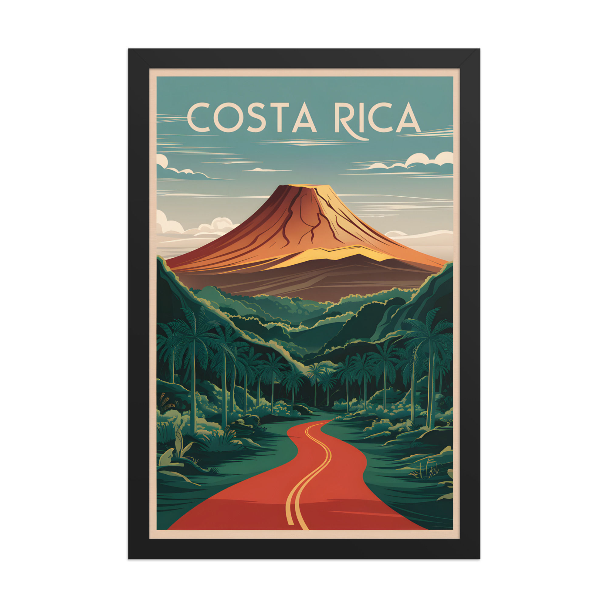 Costa Rica Modern Travel Art