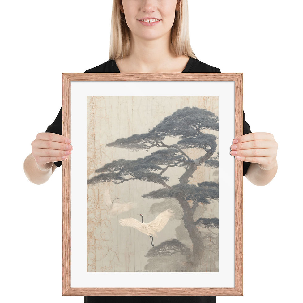 Thumbnail: Japandi Bonsai Tree with Stork 